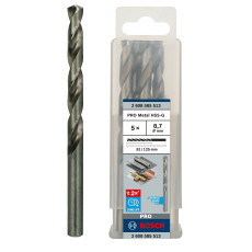 Свердла по металу 5 шт BOSCH PRO Metal HSS-G 8.7х81 мм 2608585513
