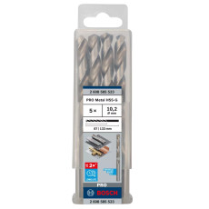 Свердла по металу 5 шт BOSCH PRO Metal HSS-G 10.2х87х133 мм 2608585523