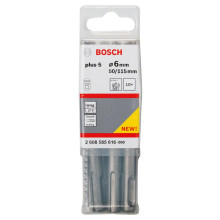 Бури по бетону 10 шт BOSCH SDS plus-5 6х50х115 мм SDS-Plus 2608585616