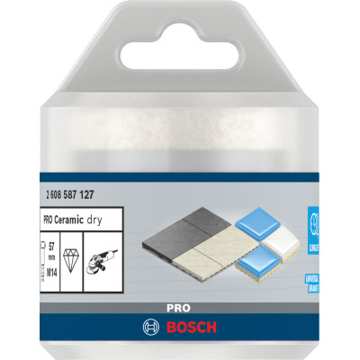 Свердло алмазне по кераміці BOSCH PRO Ceramic dry 57х35хM14 2608587127