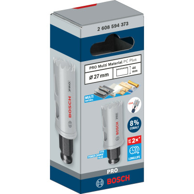 Биметаллическая коронка универсальная BOSCH PRO Multi Material PC Plus 27 мм 2608594373