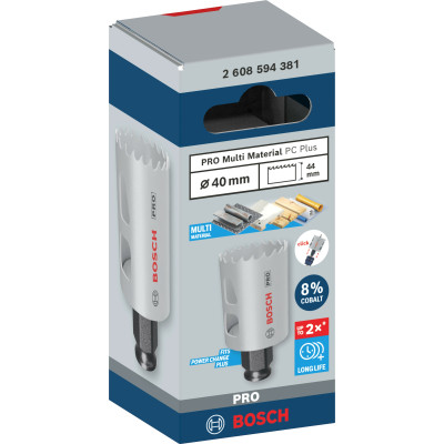 Біметалева коронка універсальна BOSCH PRO Multi Material PC Plus 40 мм 2608594381