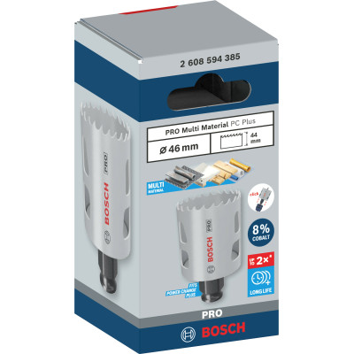 Биметаллическая коронка универсальная BOSCH PRO Multi Material PC Plus 46 мм 2608594385