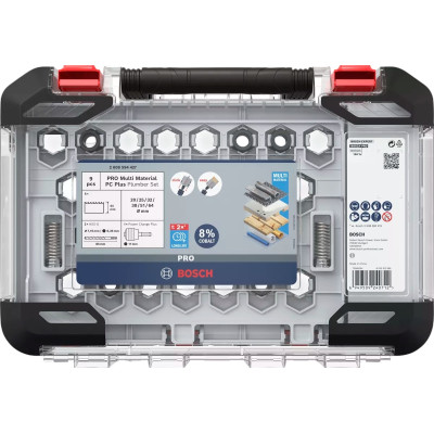 Набір біметалевих коронок універсальних 6 шт BOSCH PRO Multi Material PC Plus 20-64 мм 2608594427