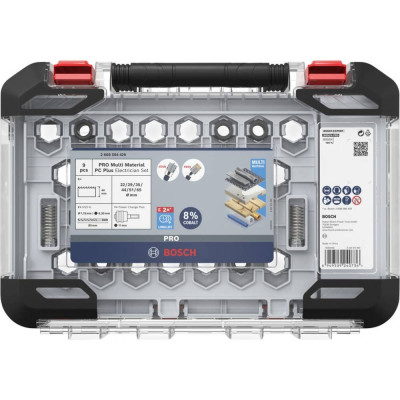 Набір біметалевих коронок універсальних 6 шт BOSCH PRO Multi Material PC Plus 22-65 мм 2608594429