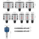 Набір біметалевих коронок універсальних 8 шт BOSCH PRO Multi Material PC Plus 25-86 мм 2608594430