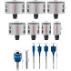 Набор биметаллических универсальных коронок 7 шт BOSCH PRO Multi Material PC Plus 32-86 мм 2608594433