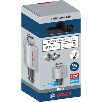 Біметалева коронка по металу BOSCH PRO Sheet Metal PC Plus 35 мм 2608594449