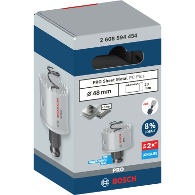 Біметалева коронка по металу BOSCH PRO Sheet Metal PC Plus 48 мм 2608594454