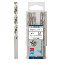 Свердла по металу 10 шт BOSCH PRO Metal HSS-G 6.2х63х101 мм 2608595067