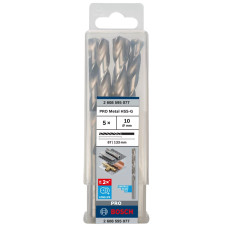 Свердла по металу 5 шт BOSCH PRO Metal HSS-G 10х87х133 мм 2608595077