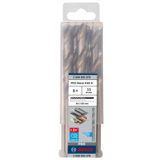 Свердла по металу 5 шт BOSCH PRO Metal HSS-G 11х94х142 мм 2608595079