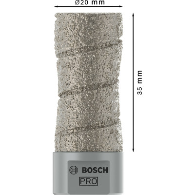 Фреза алмазная по керамике BOSCH PRO Ceramic dry 20х35хM14 2608599011