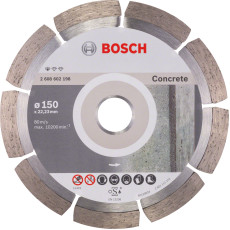 Круг алмазний по армованому бетону BOSCH Standard for Concrete 150х22.23х2 мм 2608602198