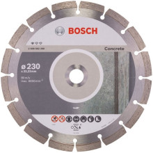 Круг алмазний по бетону армованому BOSCH Standard for Concrete 230х22.23х2.3 мм 2608602200