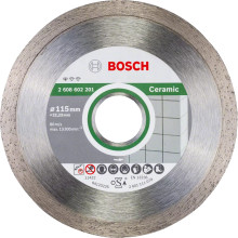 Круг алмазний по кераміці BOSCH Standard for Ceramic 115х22.23х1.6 мм 2608602201
