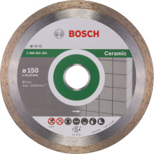 Круг алмазний по кераміці BOSCH Standard for Ceramic 150х22.23х1.6 мм 2608602203