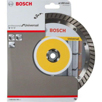 Круг алмазний універсальний BOSCH Standard for Universal Turbo 180х22.23х2.5 мм 2608602396