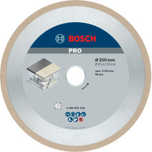 Круг алмазний по кераміці BOSCH PRO Ceramic 250х30х2.4 мм 2608602638
