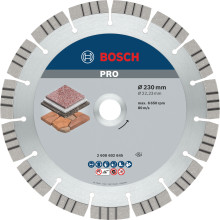 Круг алмазний по каменю BOSCH PRO Stone 230х22.23х2.4 мм 2608602645