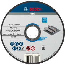 Круг отрезной по металлу BOSCH PRO Metal 125х22.23х1.6 мм 2608603165