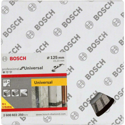 Круги алмазные универсальные 10 шт BOSCH Standard for Universal Turbo 125х22.23х2 мм 2608603250