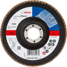 Круг пелюстковий по металу BOSCH Standard for Metal X431 125х22.23 мм P40 2608603656