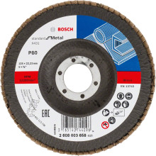 Круг пелюстковий по металу BOSCH Standard for Metal X431 125х22.23 мм P80 2608603658