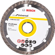 Круг алмазний по бетону BOSCH Eco for Universal Turbo 125х22.23х1.6 мм 2608615037