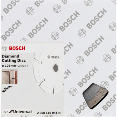 Круги алмазні універсальні 10 шт BOSCH Eco for Universal 125х22.23х2 мм 2608615041