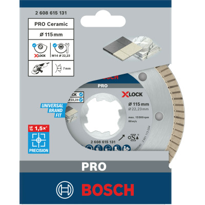 Круг алмазный по керамике BOSCH PRO Ceramic 115х22.23 мм 2608615131