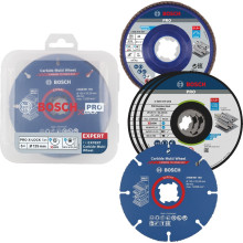Набір оснастки для кутових шліфмашин 5 шт BOSCH PRO Cutting and Grinding Set 125 мм X-LOCK 2608619374