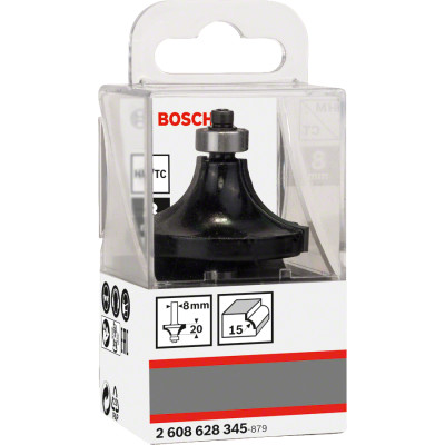 Фреза карнизна BOSCH Standard for Wood 42.7х21.6х8 мм 2608628345
