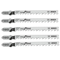 Полотна по дереву для лобзика 5 шт BOSCH HCS Clean for Wood 100х4-5.2 мм T 101 D 2608630032