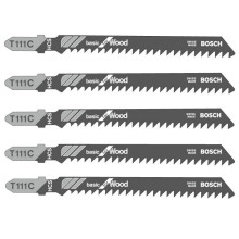 Полотна по дереву для лобзика 5 шт BOSCH HCS Basic for Wood 100х3 мм T 111 C 2608630033