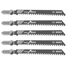 Полотна по дереву для лобзика 5 шт BOSCH HCS Basic for Wood 100х3 мм T 111 C 2608630033