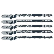 Полотна по дереву для лобзика 5 шт BOSCH HCS Basic for Wood 83х2 мм T 119 BO 2608630310