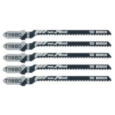 Полотна по дереву для лобзика 5 шт BOSCH HCS Basic for Wood 83х2 мм T 119 BO 2608630310