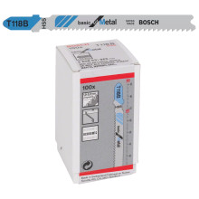 Полотна по металу для лобзика 100 шт BOSCH HSS Basic for Metal 92х1.9-2.3 мм T 118 B 2608631965