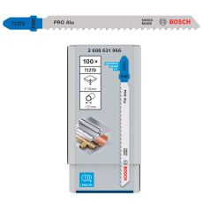 Полотна по металу для лобзика 100 шт BOSCH HSS PRO Alu 100х3 мм T 127 D 2608631966