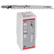 Полотна по дереву для лобзика 100 шт BOSCH HCS Progressor for Wood 100х2-3 мм T 234 X 2608633A41