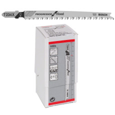 Полотна по дереву для лобзика 100 шт BOSCH HCS Progressor for Wood 100х2-3 мм T 234 X 2608633A41