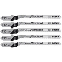 Полотна по дереву для лобзика 5 шт BOSCH BIM PRO Hardwood clean 83х1.4 мм T 101 AOF 2608634233