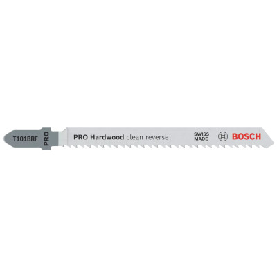 Полотна по дереву для лобзика 5 шт BOSCH BIM PRO Hardwood clean reverse 100х2.5 мм T 101 BRF 2608634235