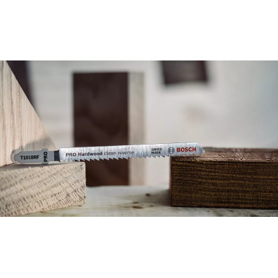 Полотна по дереву для лобзика 5 шт BOSCH BIM PRO Hardwood clean reverse 100х2.5 мм T 101 BRF 2608634235