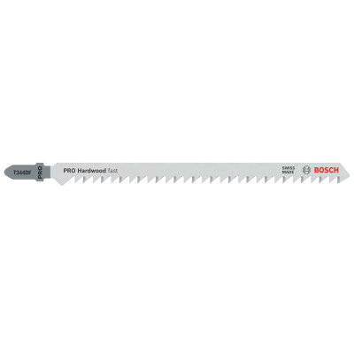 Полотна по дереву для лобзика 5 шт BOSCH BIM PRO Hardwood Fast 152х4 мм T 344 DF 2608634243