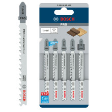 Полотна по дереву для лобзика 5 шт BOSCH BIM PRO Hardwood fast 100х4-5.2 мм T 144 DF 2608634567