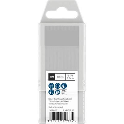 Полотна по металу для лобзика 25 шт BOSCH PRO Hardwood clean 100х2.7 мм T 101 BF 2608634988