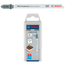 Полотна по дереву для лобзика 25 шт BOSCH PRO Hardwood clean reverse 100х2.5 мм T 101 BRF 2608634989