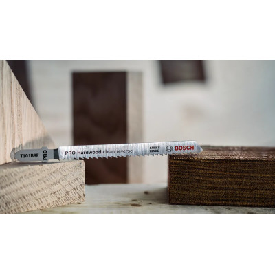 Полотна по дереву для лобзика 25 шт BOSCH PRO Hardwood clean reverse 100х2.5 мм T 101 BRF 2608634989